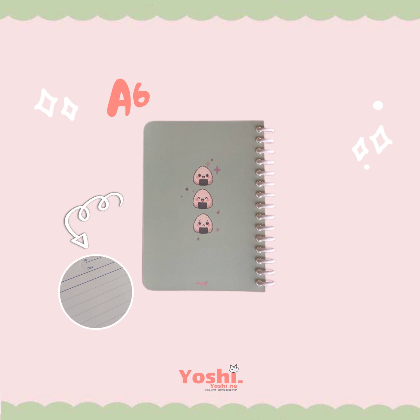 NOTEBOOK (A6) - RICE BALL